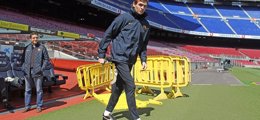 Foto: Vilanova dirige el entrenamiento tras volver de Nueva York (MIGUEL RUIZ - FCB)