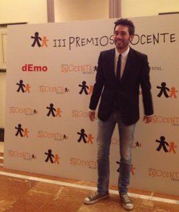 El humorista leonés Dani Martínez, en la gala de los Premios Inocente
