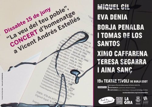 La Veu Del Teu Poble, Un Nuevo Homenaje A Vicent Andrés Estellés En Burjassot