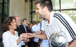 Foto: Felipe Reyes: "Lo que todos queremos ahora es la Euroliga" (AYUNTAMIENTO MADRID)