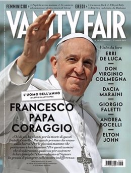 Foto: Vanity Fair dedica portada al Papa Francisco, al que nombra 'Hombre del año' (VANITY FAIR)