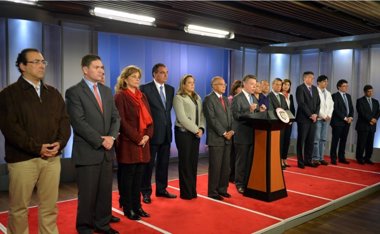 Foto: Santos presenta su nuevo Gobierno con cambios en cinco ministerios clave (PRESIDENCIA.GOV.CO)