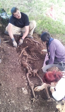 Exhumación de los restos del 'soldado desconocido' de El Toro (Castellón)