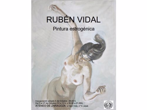 Cartel de la exposicón de Rubén Vidal