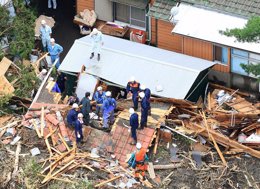 Foto: Ya son 29 los fallecidos por el paso del tifón 'Wipha' por Japón (KYODO KYODO / REUTERS)