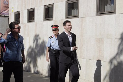 Leo Messi en los juzgados de Gavà (Archivo)