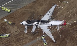 Foto: Descenso del avión de Asiana era "más de cuatro veces" lo permitido (REUTERS)