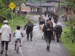 Foto: El Ejército bombardea un campamento de las FARC en Arauca (COLPRENSA/CALDAS ALVAREZ, MARIA CAMILA)