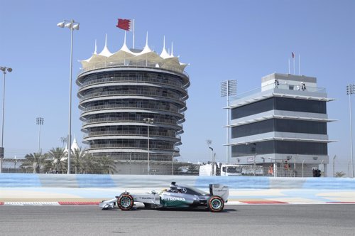 Lewis Hamilton (Mercedes) en Bahréin