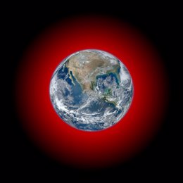 Emisiones infrarrojas desde la Tierra