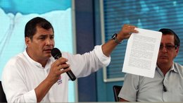 Foto: Correa denuncia el 'hackeo' de su cuenta de Twitter (PRESIDENCIA.GOB.EC)