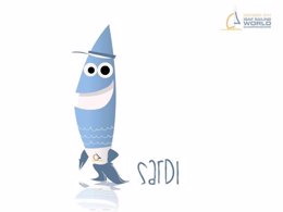 Foto: La sardina 'Sardi', mascota del Mundial de Vela (AYUNTAMIENTO)
