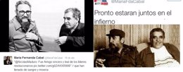 Foto: Candidata uribista: Gabo y Fidel pronto estarán juntos en el infierno (TWITTER)