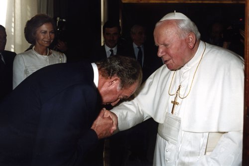 Juan Pablo II y el Rey
