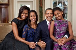 Foto: La hija mayor de Obama, en un estudio de televisión (THE WHITE HOUSE)
