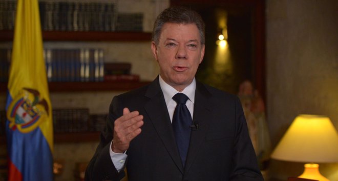 Foto: Santos deberá hacer frente a una oposición de izquierdas y de derechas en este nuevo mandato (PRESIDENCIA DE COLOMBIA)