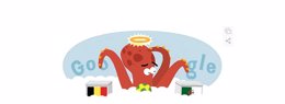 Foto: Google dedica su doodle al mítico pulpo Paul, un animal que ya tiene sustitutos (GOOGLE)