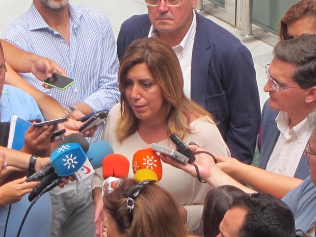 La presidenta de la Junta de Andalucía, Susana Díaz (PSOE)
