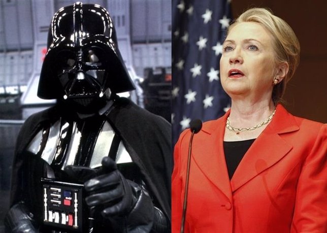 Hillary Clinton y Darh Vader