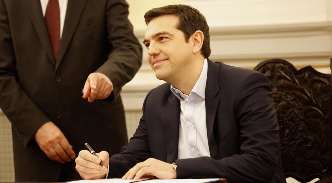 Foto: Tsipras presta juramento como primer ministro de Grecia (REUTERS)