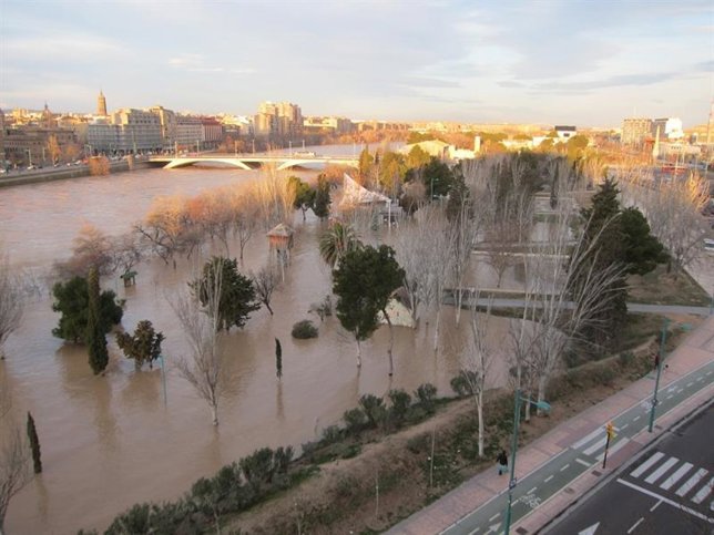 Desbordamiento del río Ebro