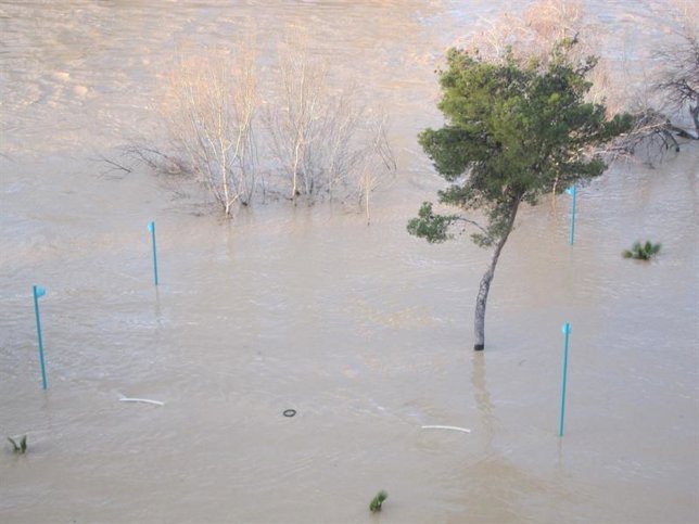 Desbordamiento del río Ebro