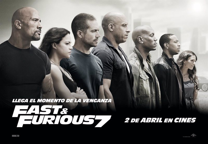 Resultado de imagen de cine fast and furious 7