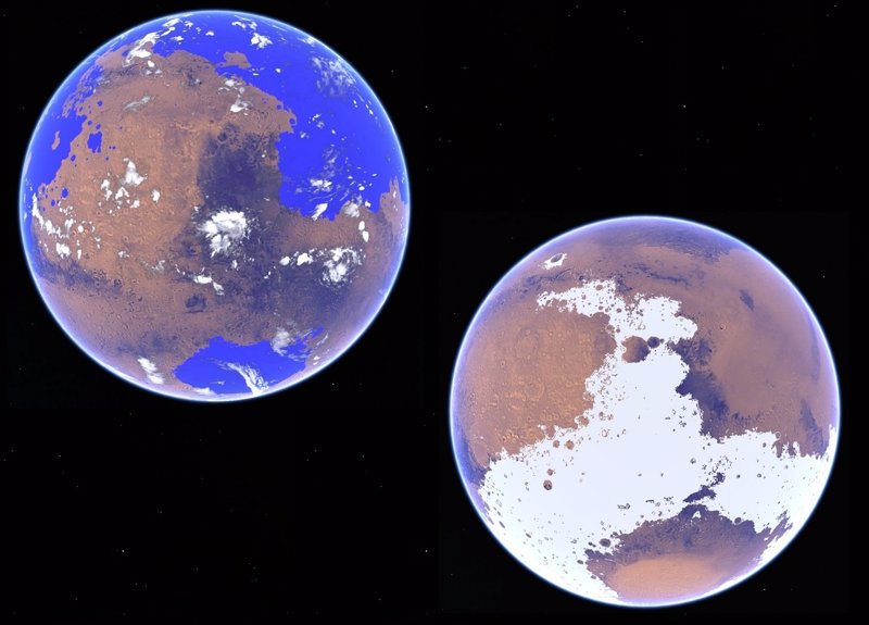 Resultado de imagen para CLIMA EN MARTE TIERRA