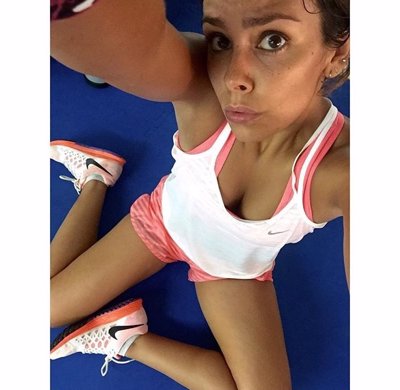 Foto: Cristina Pedroche y su divertida forma de hacer running (INSTAGRAM @CRISTIPEDROCHE)