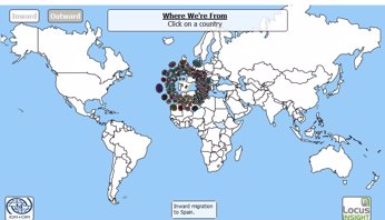 Mapa interactivo: ¿de dónde son los inmigrantes de cada país? (OIM)
