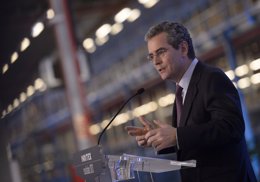 El presidente y consejero delegado de Inditex, Pablo Isla, en rueda de prensa