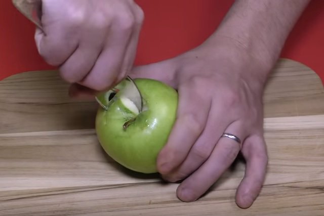 paso 1 manzana