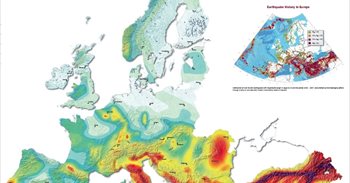 ¿Cuál es el riesgo sísmico en las diferentes áreas de Europa?