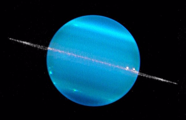 Urano y su plano de anillos