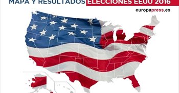Mapa y resultados elecciones Estados Unidos 2016