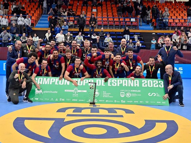 El Barça supera al BM Logroño y gana la Copa de España de balonmano