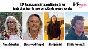 Reporteros Sin Fronteres incorpora a su junta a Amaia Goikoetxea, Eduardo del Campo, Khadija Amin y Emilio Doménech