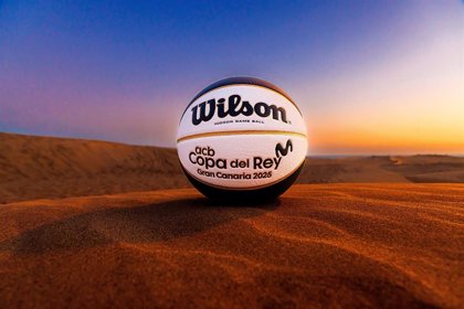 La Copa de baloncesto en Gran Canaria presenta el balón oficial Wilson con tonos blanco, negro y dorado