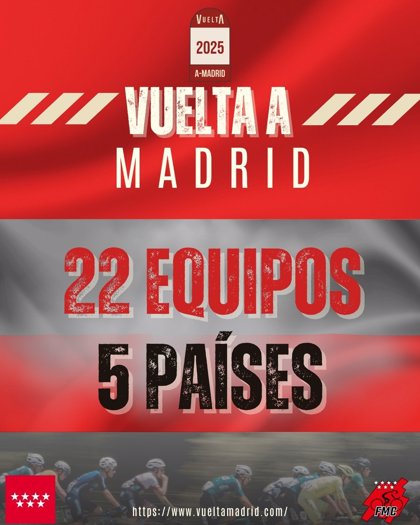 La Vuelta a Madrid sub-23 contará con 22 equipos entre el 8 y el 12 de julio