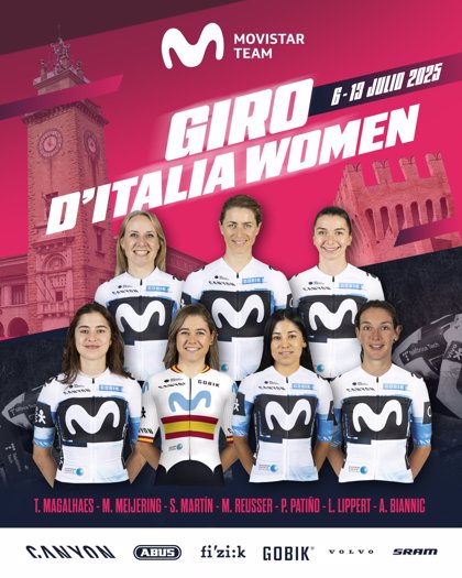 Lippert, Reusser y Sara Martín encabezan al Movistar Team en el Giro de Italia femenino