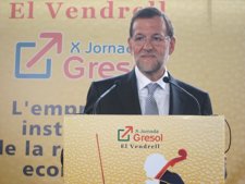 Mariano Rajoy en su reciente visita a Catalunya