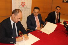 Firma Del Convenio Con Leroy Merlin Con La Presencia Del Concejal Ricardo Rojas