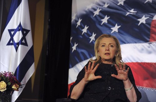 Os EUA secretária de Estado Hillary Clinton