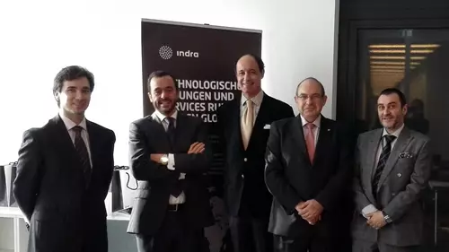 Directivos de Indra en evento España como destino 'near-shore'