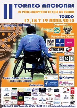Cartel del II Torneo Nacional de Pádel adaptado en Silla de Ruedas