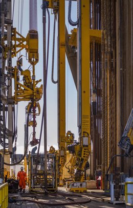 Plataforma de extracción de petroleo