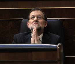 Mariano Rajoy, presidente del Gobierno, en el hemiciclo