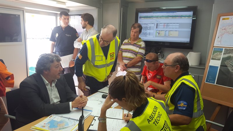 Activan el plan de emergencia por un simulacro de gas propano en el Puerto de Alcúdia