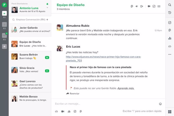 La aplicación de mensajería en grupo Flock desembarca en España con el lanzamiento de su servicio en español