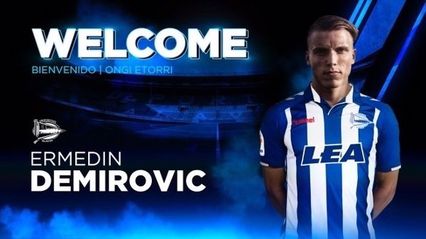 El Alavés ficha al joven delantero bosnio Ermedin Demirovic